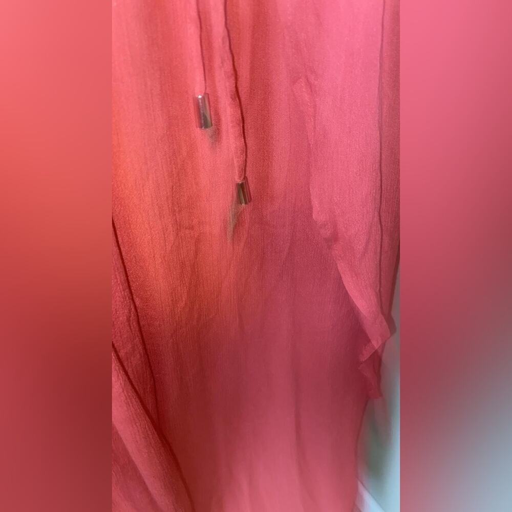 ELAN
Deep V-neck Cover-up Maxi Dress In Rose - Picture 8 of 10
